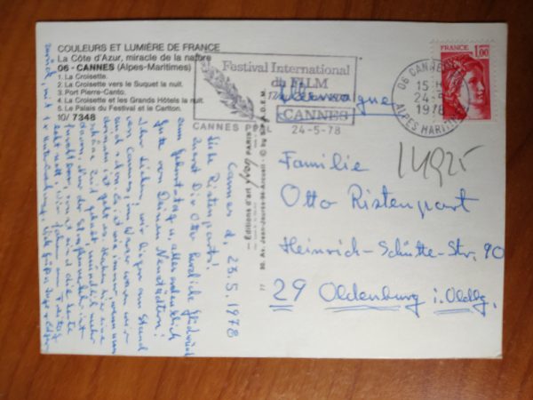 Postcard Cannes Souvenir - Image 2