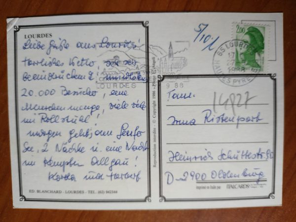 Postcard Lourdes 9 pictures - Image 2