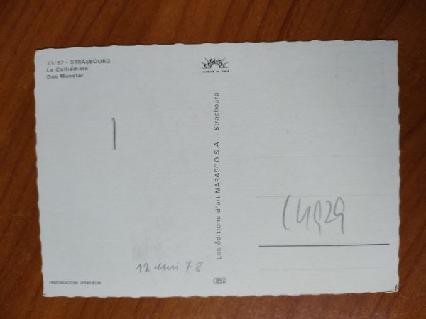 Postcard Strasbourg Cathedrale - Image 2