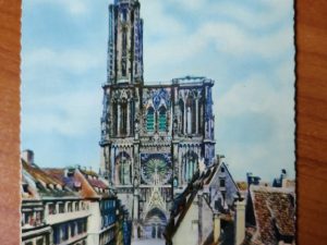 Postcard Strasbourg Cathedrale