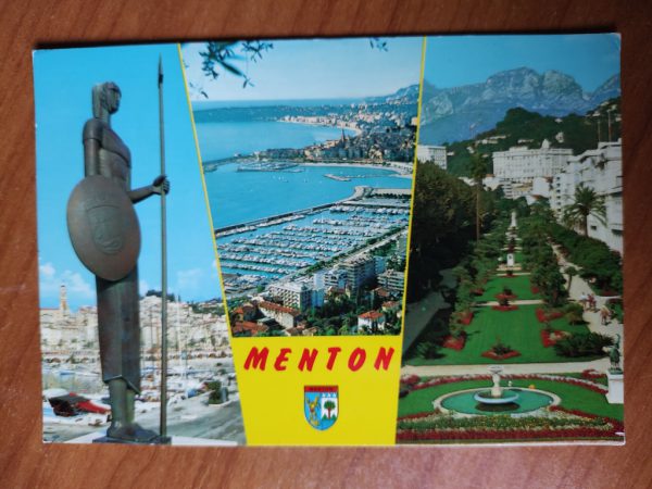 Postcard Menton 3 pictures