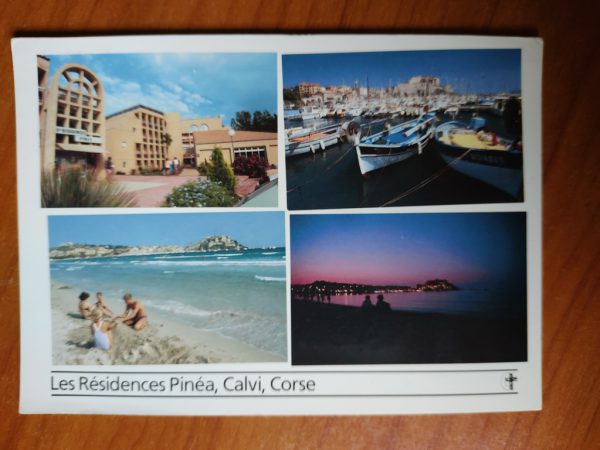 Postcard Les Residentes Pinea Calvi Corse