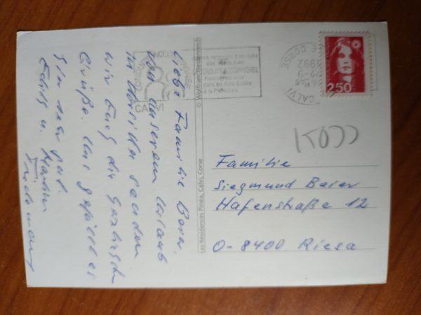 Postcard Les Residentes Pinea Calvi Corse - Image 2