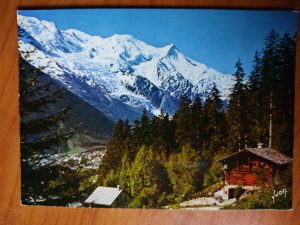 Postcard Les Alpes Chamonix Mont Blanc