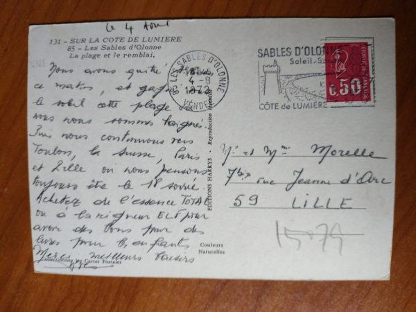 Postcard Sables Olonne - Image 2