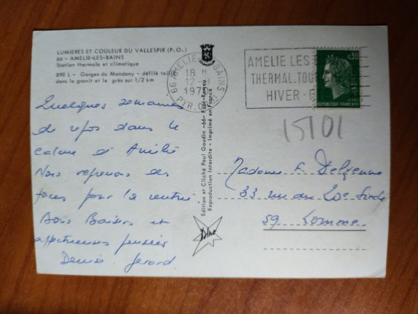 Postcard Amelie les Bains - Image 2