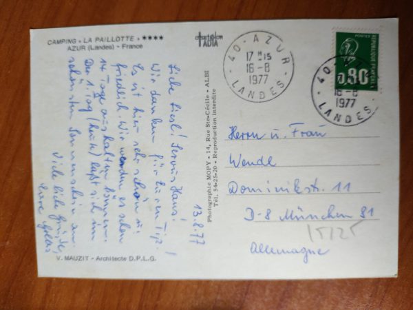 Postcard Azur Landes - Image 2