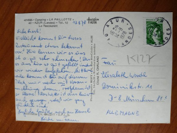 Postcard Azur Landes - Image 2