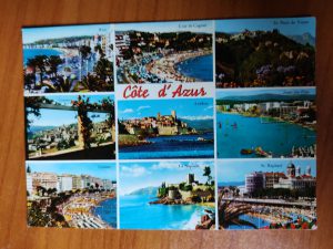 Postcard Cote de Azur 9 pictures