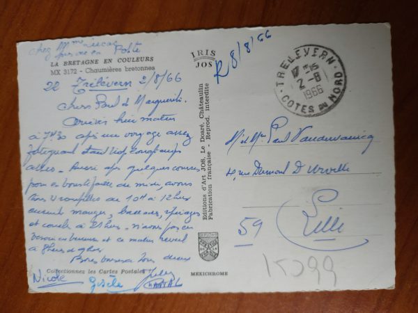 Postcard Chaumieres Bretonnes - Image 2