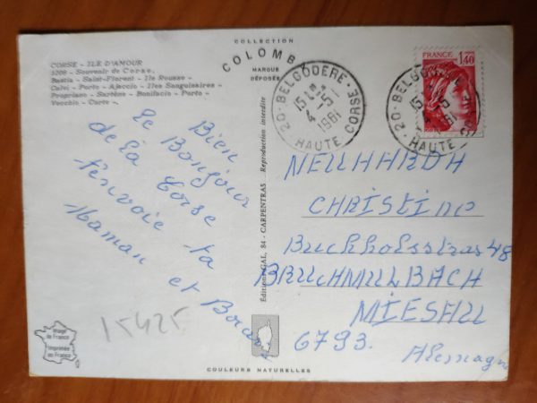 Postcard Souvenir de Corse - Image 2