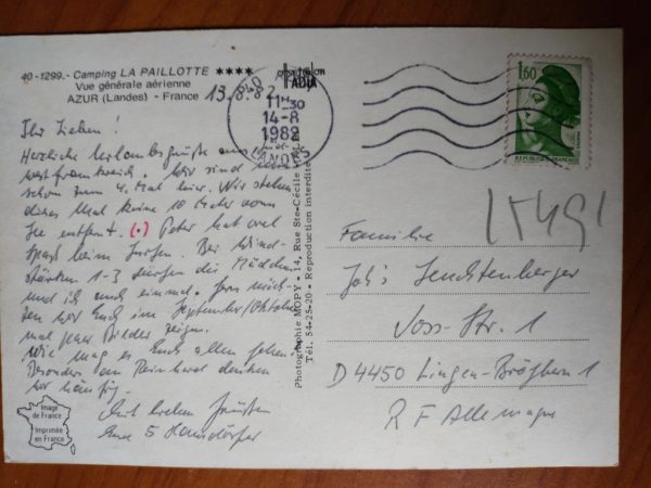 Postcard Azur Landes - Image 2