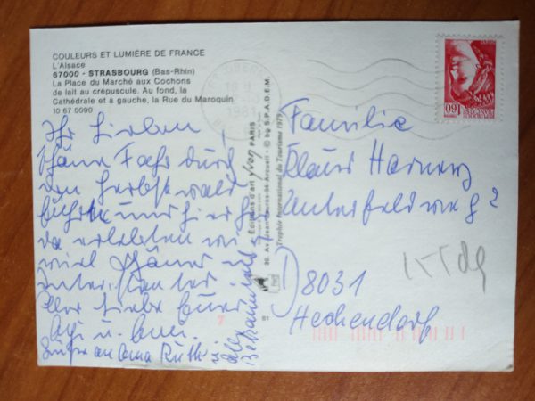Postcard Strasbourg Street - Image 2