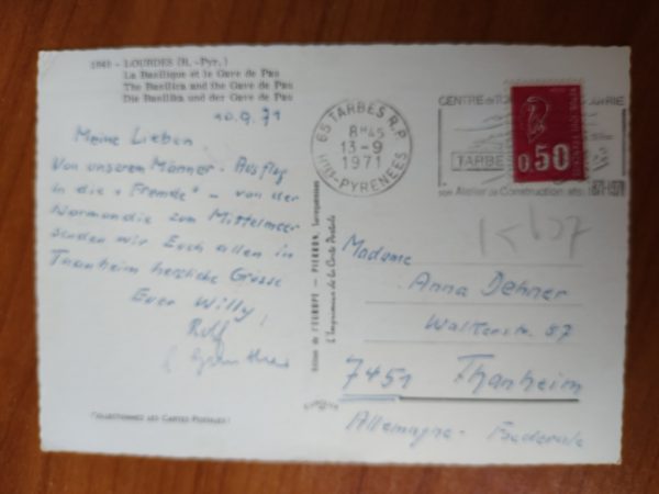 Postcard Lourdes Basilique - Image 2