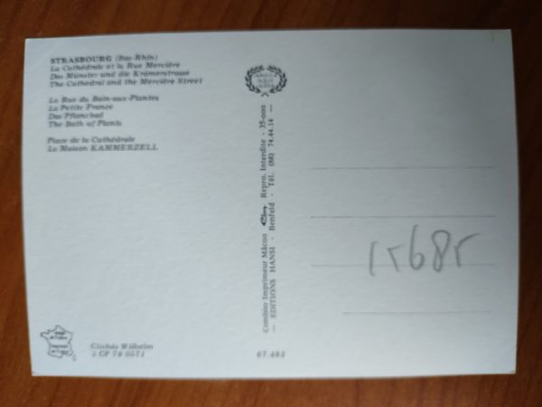 Postcard Strasbourg 3 Pictures - Image 2