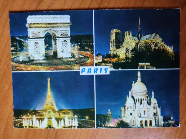 Postcard Paris 4 Pictures