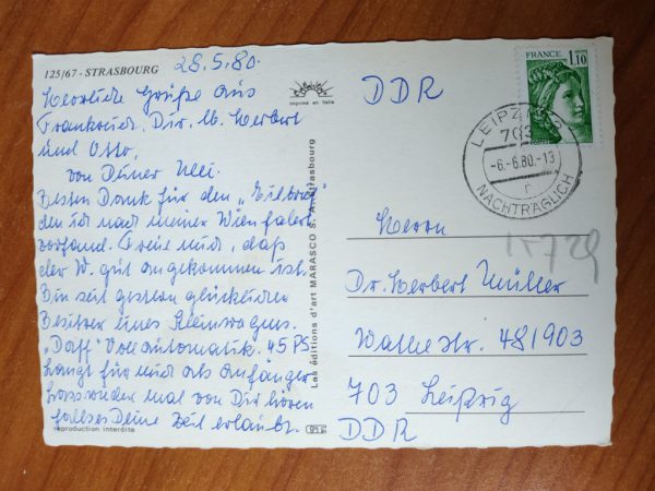Postcard Strasbourg 3 Pictures - Image 2