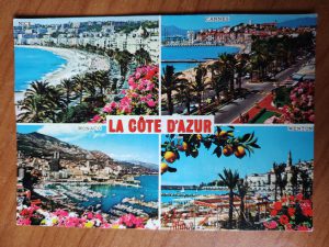 Postcard Cote de Azur