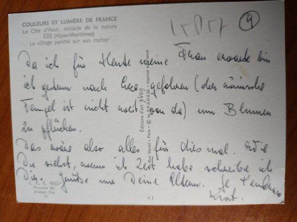 Postcard Eze Cote de Azur - Image 2