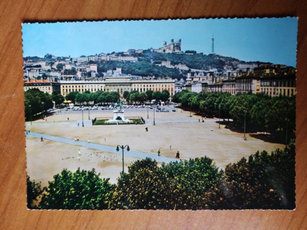 Postcard Lyon Place Bellecour