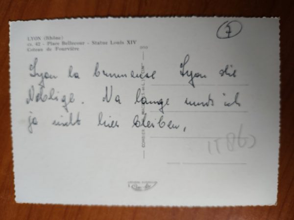 Postcard Lyon Place Bellecour - Image 2