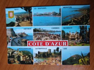 Postcard Cote de Azur 9 pictures