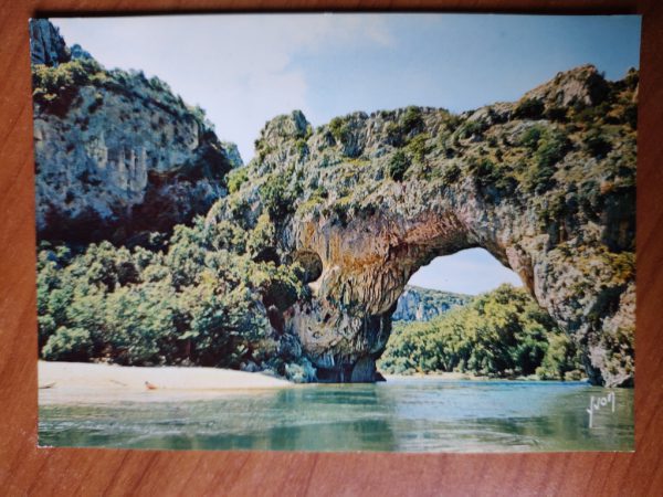 Postcard Ardeche Pont de Arc
