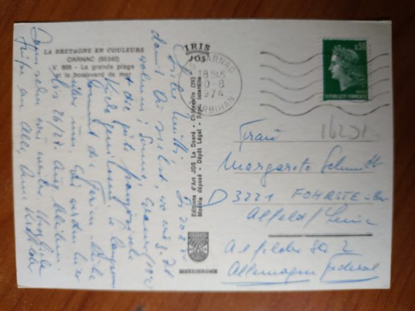 Postcard Bretagne Carnac - Image 2