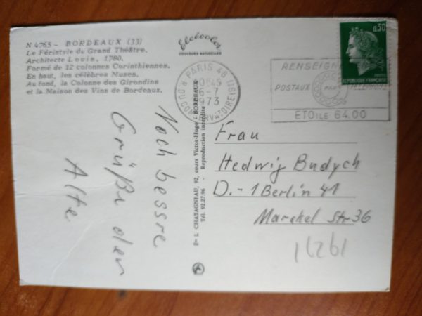 Postcard Bordeaux Theatre - Image 2