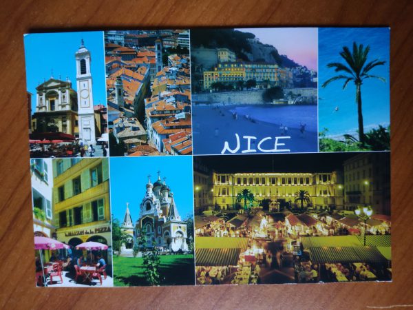 Poscard Nice 7 pictures