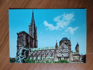 Postcard Strasbourg cathedrale