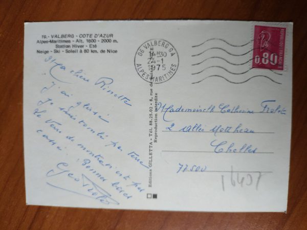 Postcard Valberg Cote de Azur Alpes - Image 2