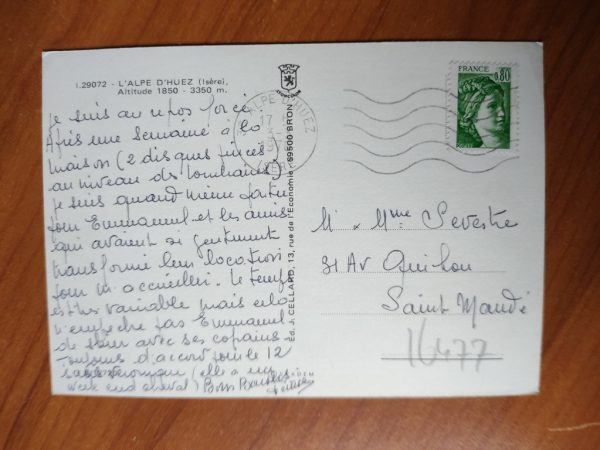 Postcard Alpe de Huez - Image 2