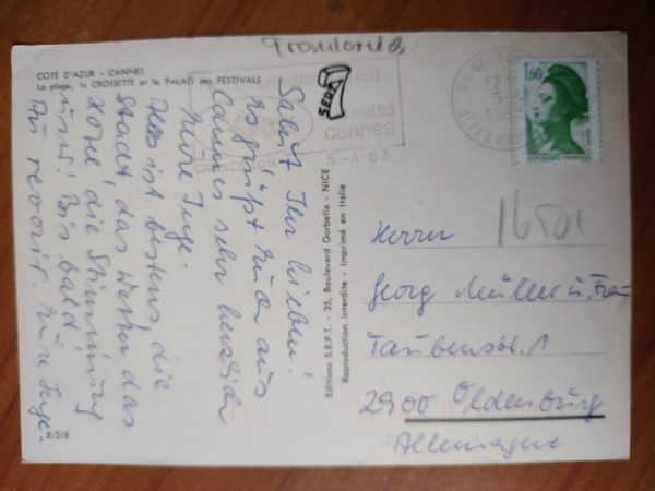 Postcard Cannes Palais des Festivals - Image 2