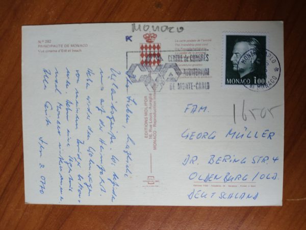 Postcard Monaco Monte Carlo - Image 2