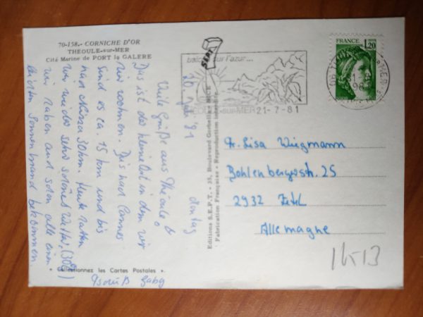 Postcard Theoule Corniche - Image 2