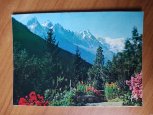 Postcard Mont Blanc Alpes