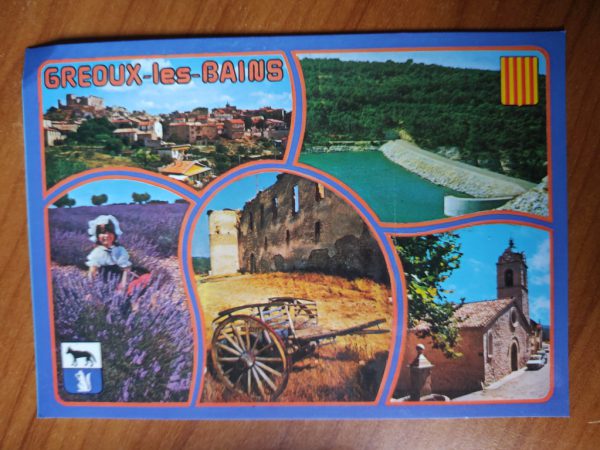 Postcard Greoux Les Bains