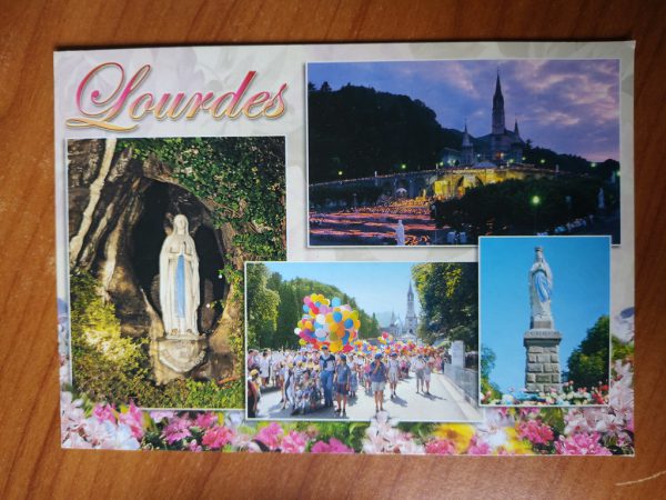 Postcard Lourdes 4 pictures