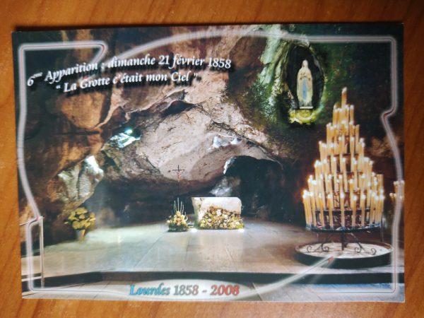 Postcard Lourdes 1858 2008