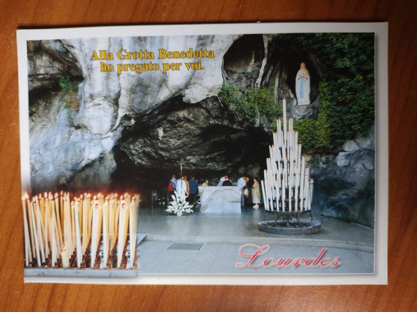 Postcard Lourdes Grotta