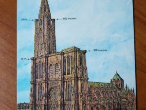 Postcard Strasbourg Cathedrale