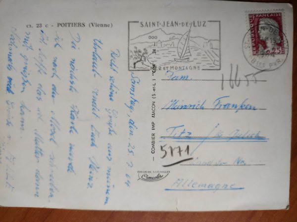 Postcard Poitiers Vienne - Image 2