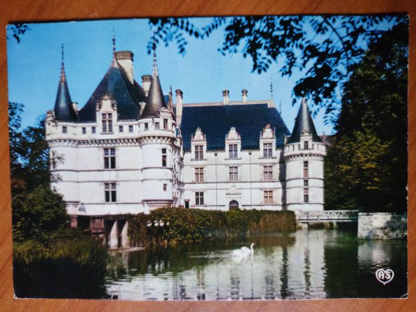 Postcard Azay Le Rideau