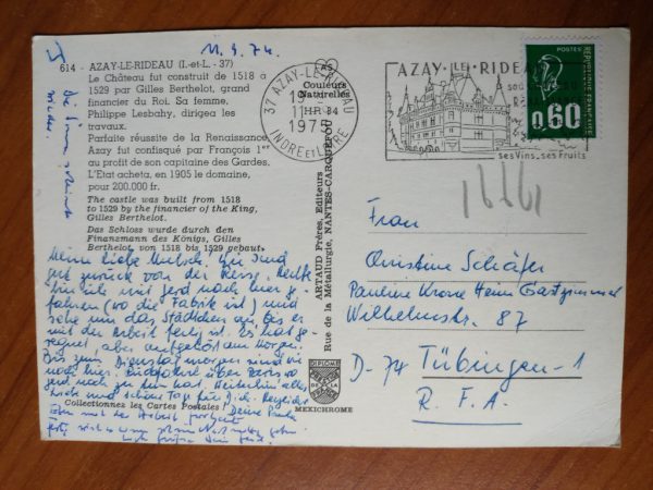 Postcard Azay Le Rideau - Image 2