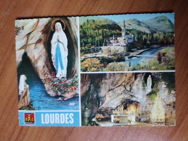 Postcard Lourdes 3 pictures