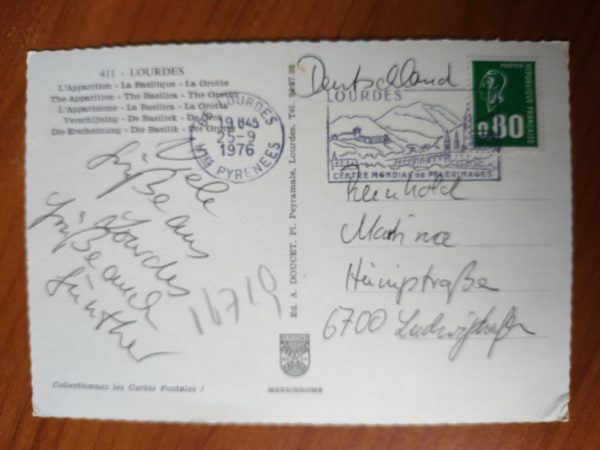 Postcard Lourdes 3 pictures - Image 2