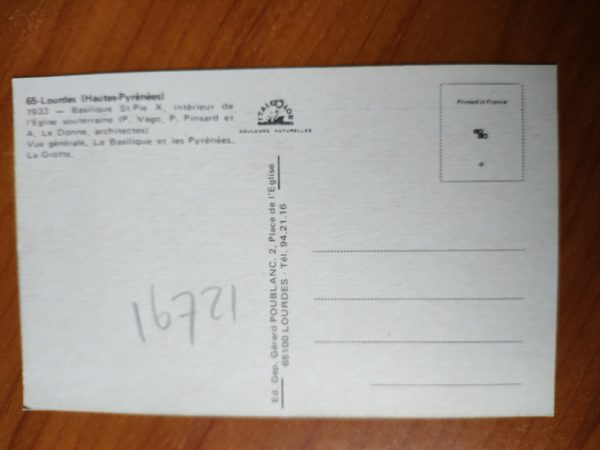 Postcard Lourdes 4 pictures - Image 2