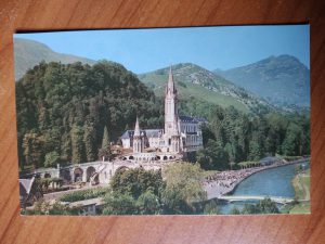 Postcard Lourdes Basilique