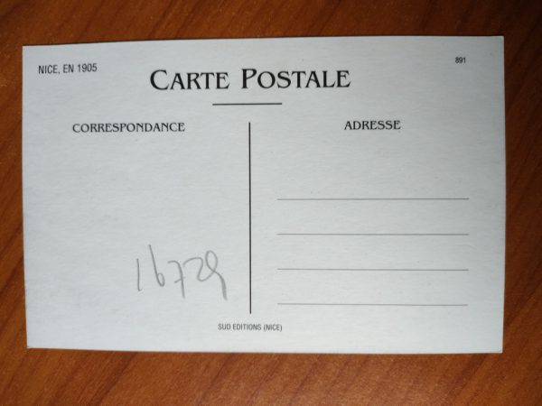 Postcard Nice 1905 REMAKE - Image 2
